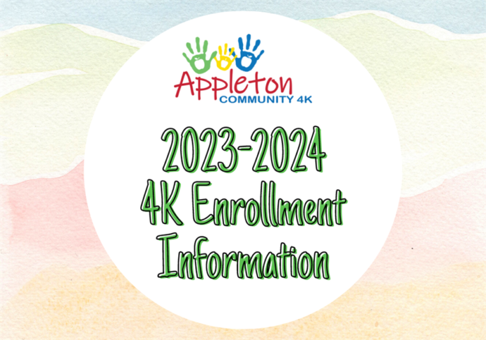 Promo image for Appleton Area School District's 2023-2024 4k enrollment