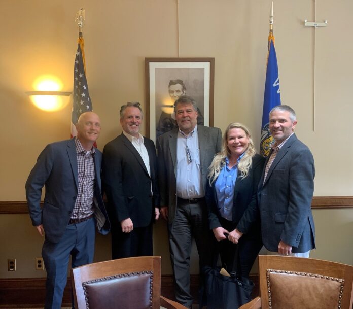 Wisconsin State Rep. David Steffen met with representatives of the state's hydropower industry.