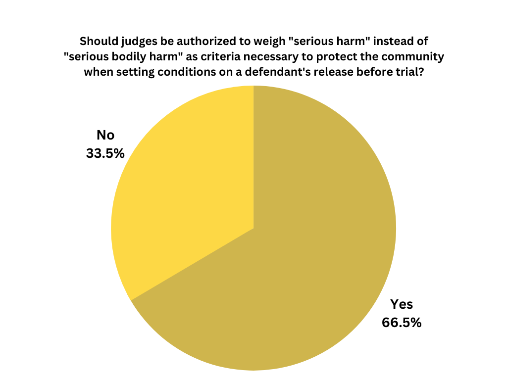 Should judges be authorized to weigh "serious harm" instead of "serious bodily harm"?