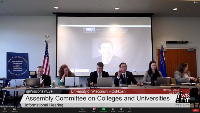 UW - Oshkosh hosted the Assembly Committee on Colleges and Universities meeting on free speech and intellectual diversity on college campuses. 