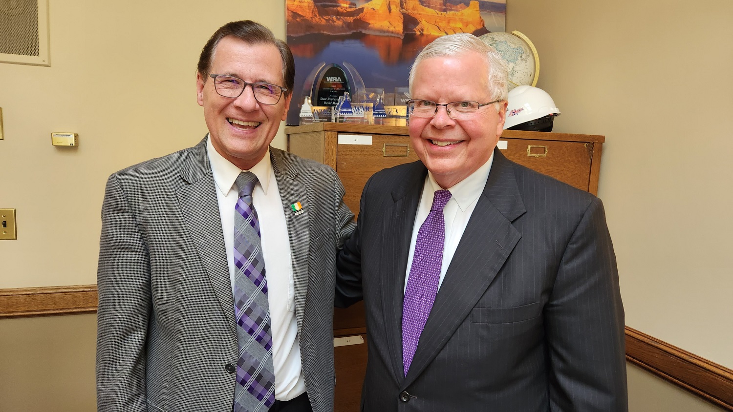 State Rep. Dave Murphy met with University of Wisconsin System President Jay Rothman.