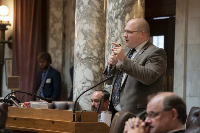 State Rep. Shae Sortwell speaks on behalf of AB 245, which creates a new Local Government Segregated Account with funding totaling over $1.5 billion.