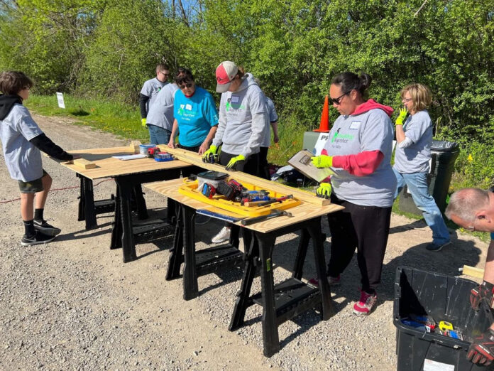 State Rep. Nate Gustafson attended Rebuilding Together Fox Valley’s National Rebuilding Day.