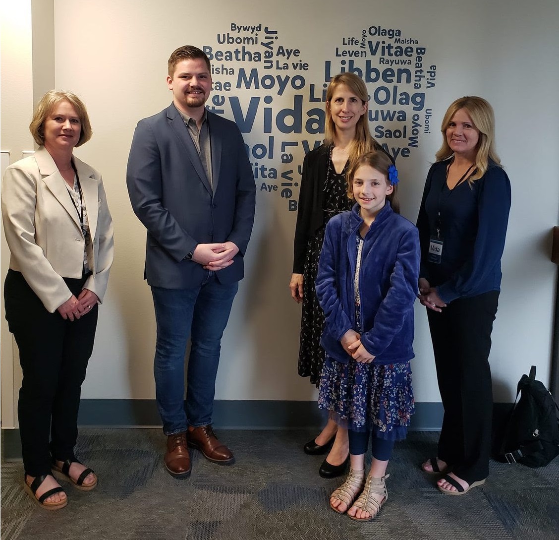 State Reps. Nate Gustafson and Joy Goeben visited the offices of Vida Medical Clinic.