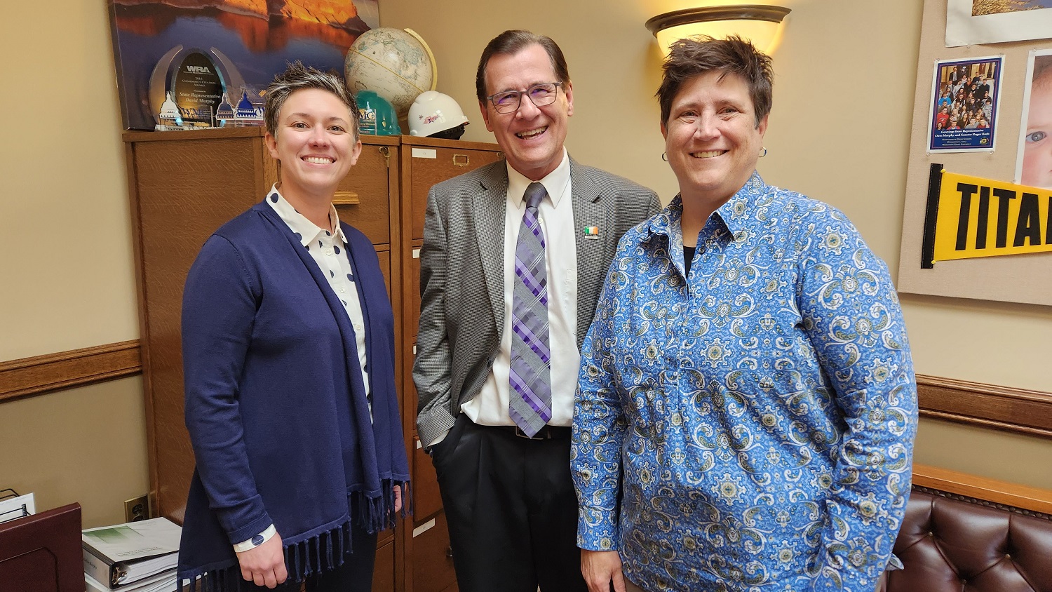 Layla Merrifield and Morna Foy from the Wisconsin Technical College System visited my office this week to talk about student opportunities at technical colleges.