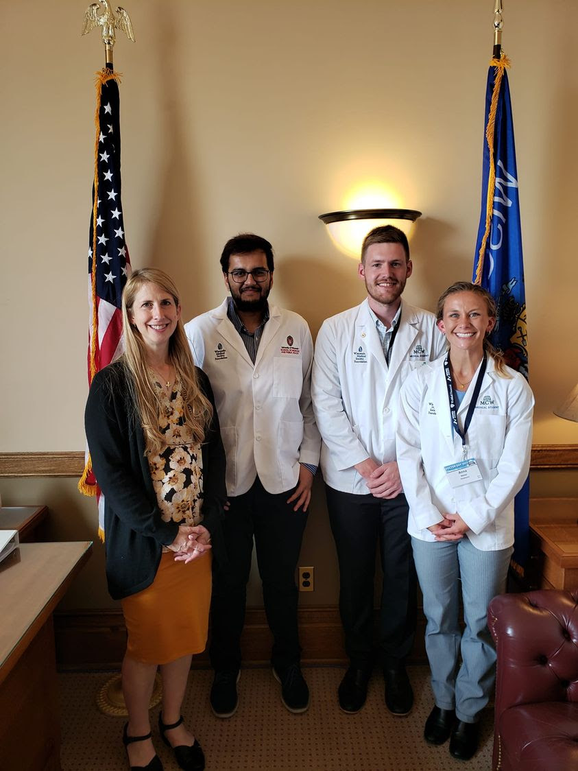 The doctors were in the house! Great conversation with constituents and future doctors who came to share information about information that is important to them and their future as they progress in their studies. 