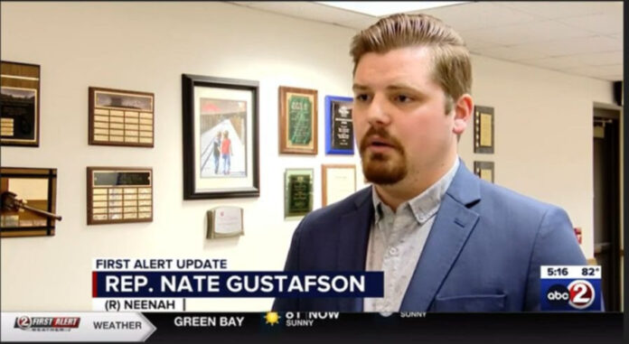 State Rep. Nate Gustafson discussed the shared revenue measure on WHBY.