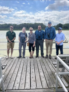 Wisconsin Sen. Rachael Cabral-Guevara with the Audubon Great Lakes Association in Appleton