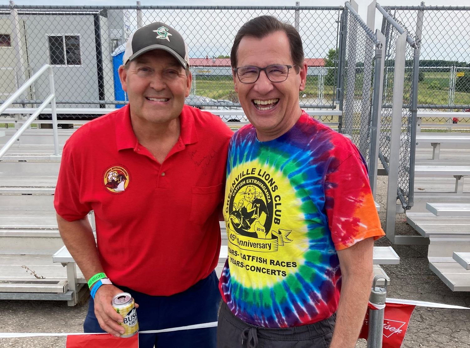 Dr. Pete Hehli, of North Star Dental, who sponsored the main stage.