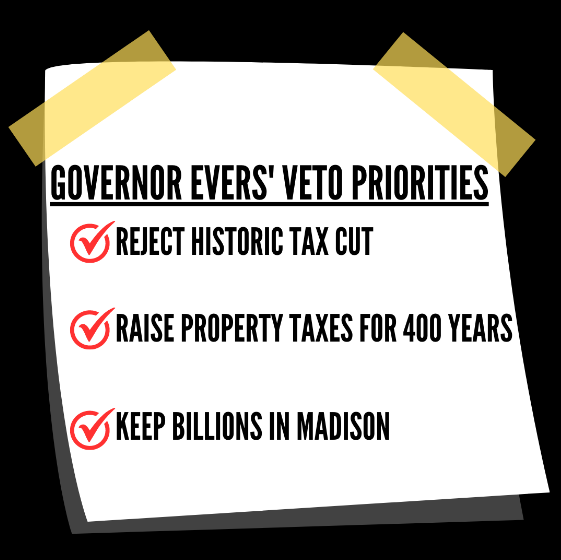 Wisconsin Gov. Tony Evers' vote priorities.