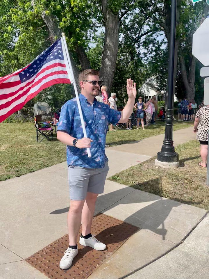 State Rep. Nate Gustafson participated in the City of Appleton's Independence Day celebration.