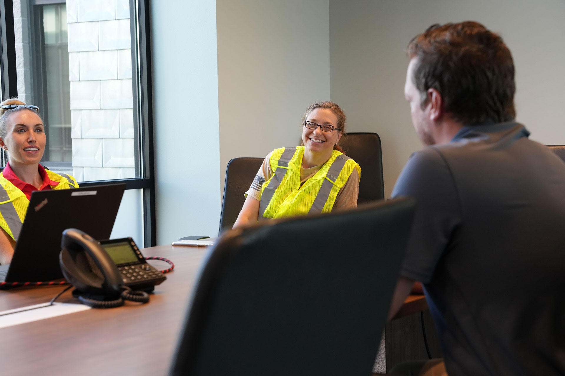 Senator Rachael Cabral-Guevara paved asphalt with the Wisconsin Transportation Builders Association in Greenville.