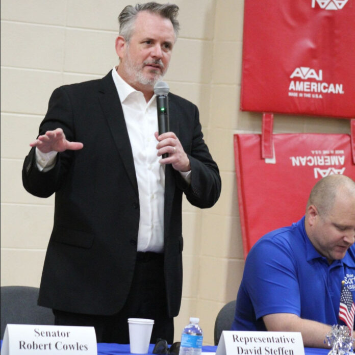 State Rep. David Steffen attended Aspiro's annual legislative breakfast in Green Bay.