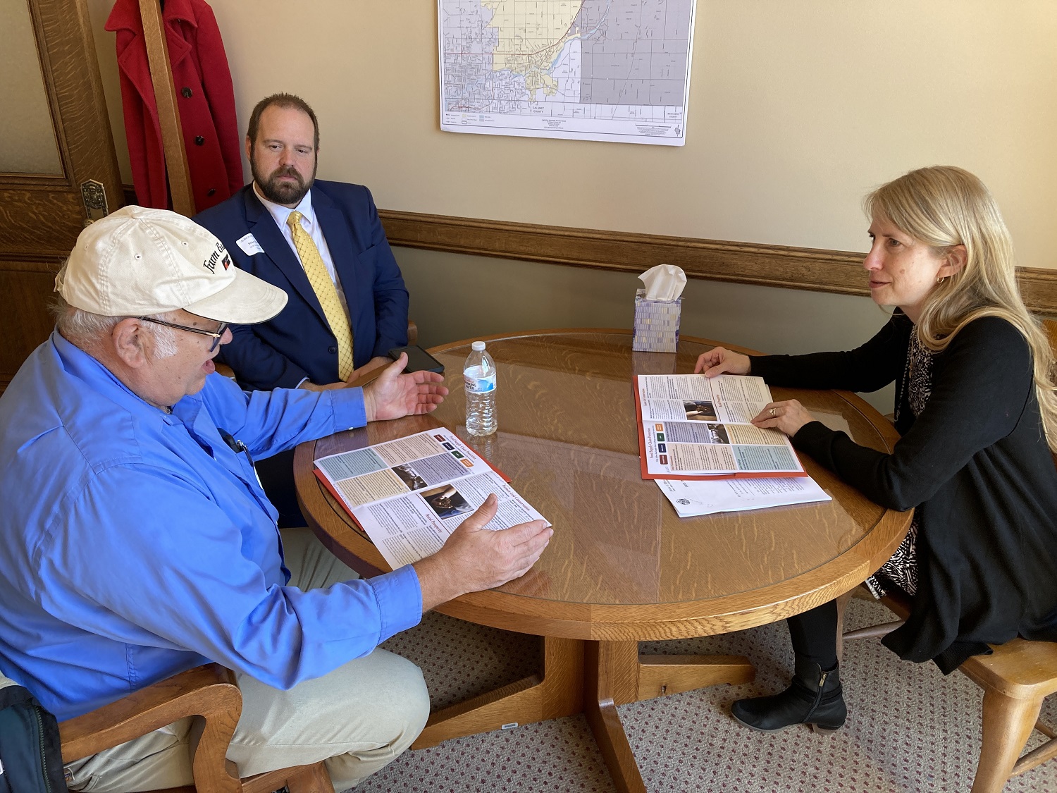 State Rep. Joy Goeben met with members of the Wisconsin Farm Bureau Federation.