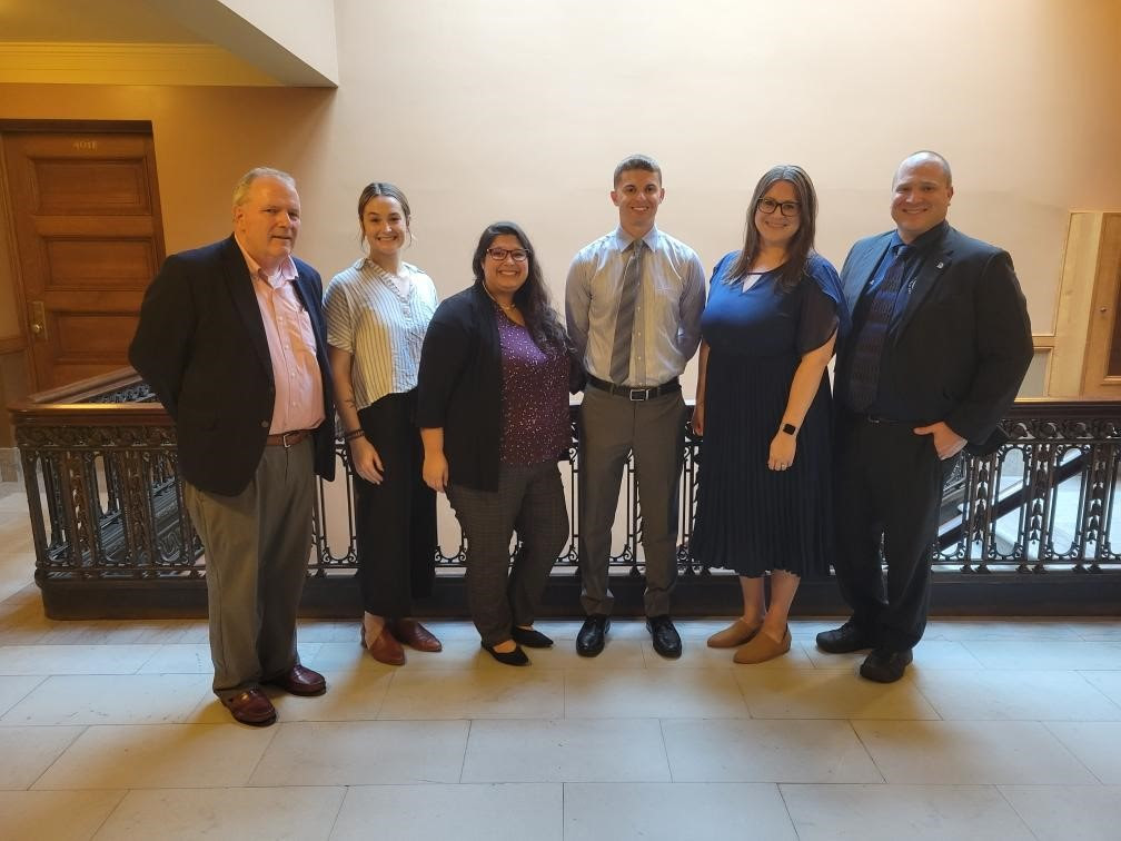 The Wisconsin School Psychologists Association visited State Rep. Shae Sortwell to testify on SB 241, which creates a school psychologist loan forgiveness program.