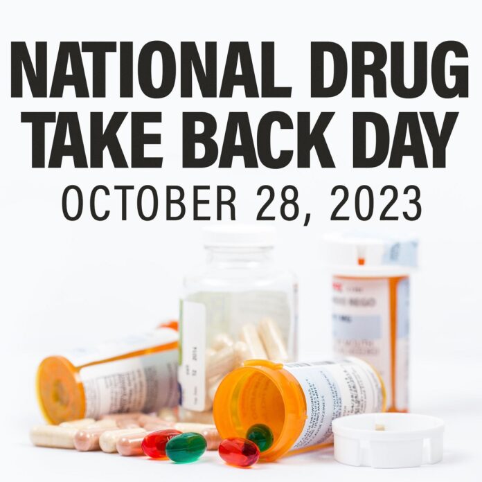 Tomorrow is National Drug Take Back Day! If you have any unused or expired medications, you can drop them off at a site near you, no questions asked.