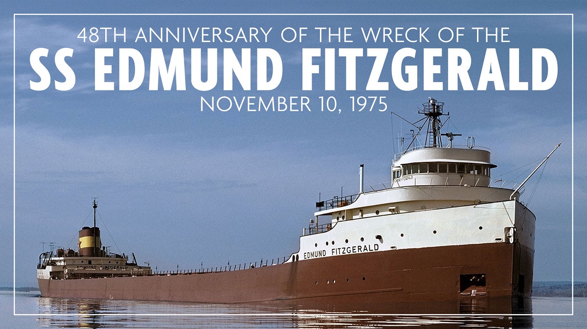 The 48th anniversary of the wreck of the Edmund Fitzgerald was marked on November 10, 2023.