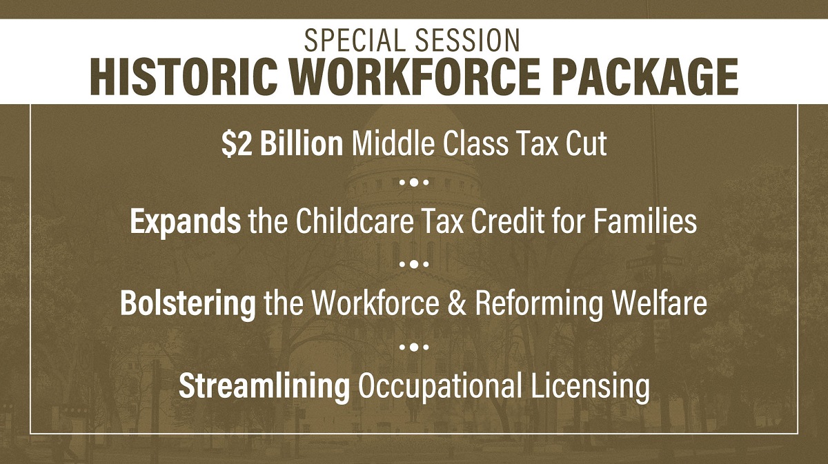 The Wisconsin State Assembly passed a historic Special Session Workforce Package.