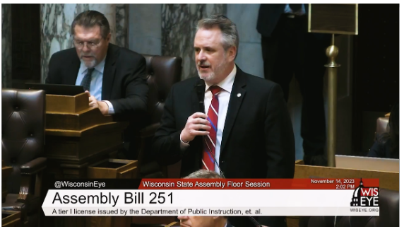 The Wisconsin Assembly took up and passed Assembly Bill 251, which will help address the shortage of mental health professionals in our schools.