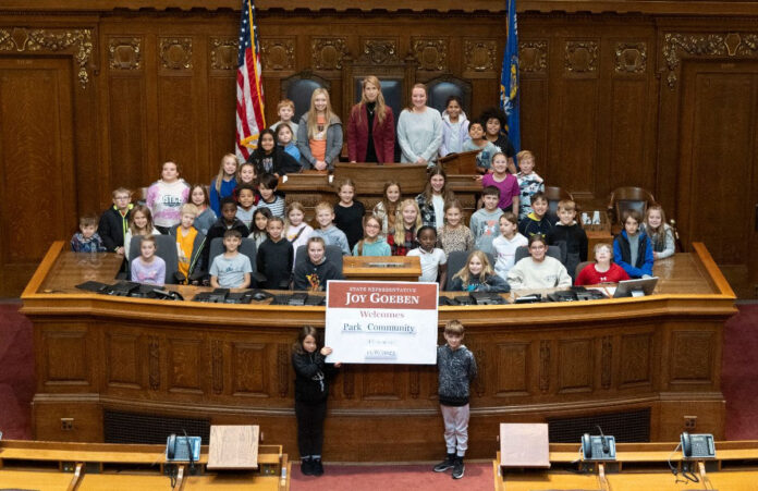 Wisconsin State Rep. Joy Goeben was honored to visit with the students, parents, and staff from Park Community Charter School in Kaukauna.