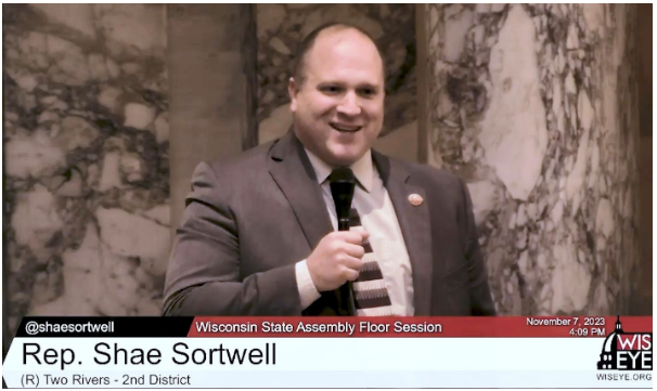 Wisconsin State Rep. Shae Sortwell testified on behalf of AB 553, which upholds the rights of free speech for our students.