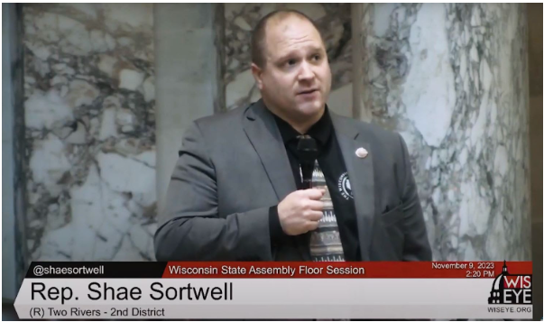 State Rep. Shae Sortwell on WisEye, November 9, 2023.