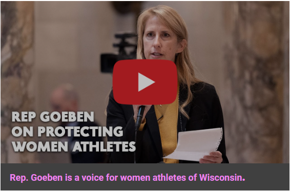 Wisconsin State Rep. Joy Goeben is a voice for women athletes.