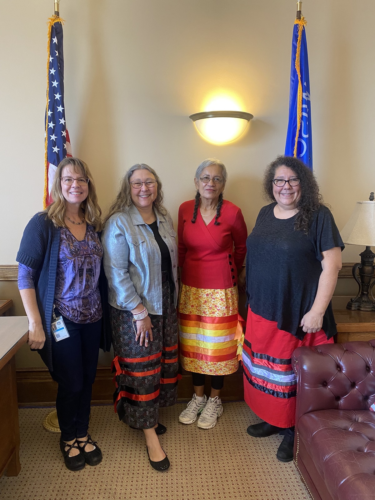 Wisconsin State Rep. Joy Goeben had visitors from the Wise Women Gathering Place to share about the work they do in the community.