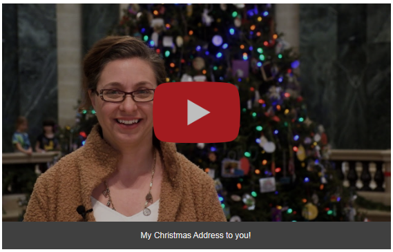 Wisconsin State Sen. Rachael Cabral-Guevara's Christmas message to constituents.