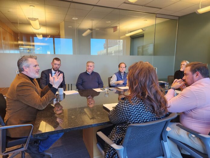 Wisconsin State Rep. David Steffen met with folks from the Customers First Coalition to discuss the most pressing issues in the energy and utility industries.