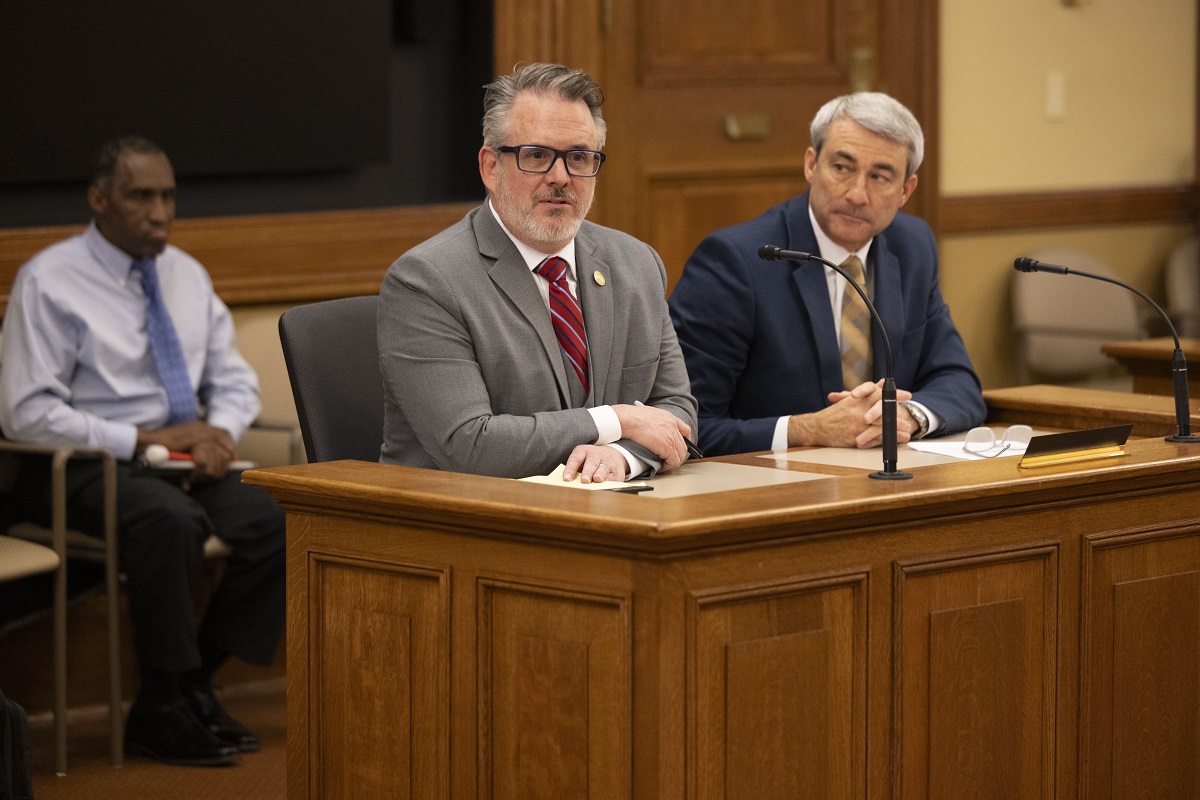 Wisconsin State Rep. David Steffen testified on a bill that would provide tax credits for individuals who are blind to help cover transportation costs associated with getting to and from work.