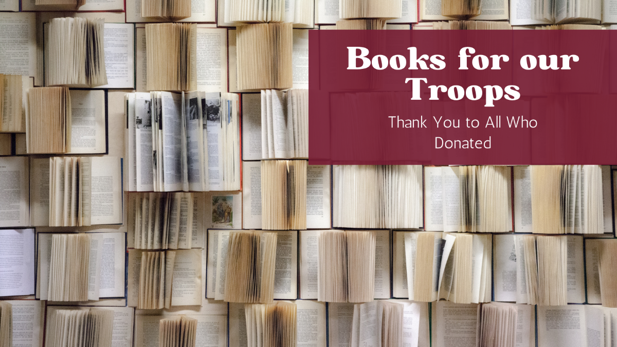 Thank you for donating to Books for Our Troops.