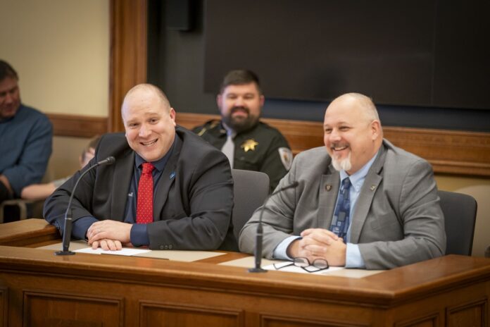 Wisconsin State Rep. Shae Sortwell and Sen. Jesse James testified on SB 641, which would eliminate prohibitions against electrical weapons, such as tasers.