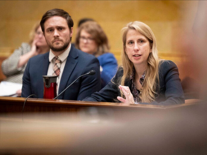 Wisconsin State Rep. Goeben testifies on her bill AB 486 relating to saving taxpayers millions of dollars when DOT projects interact with local billboard advertising signs.