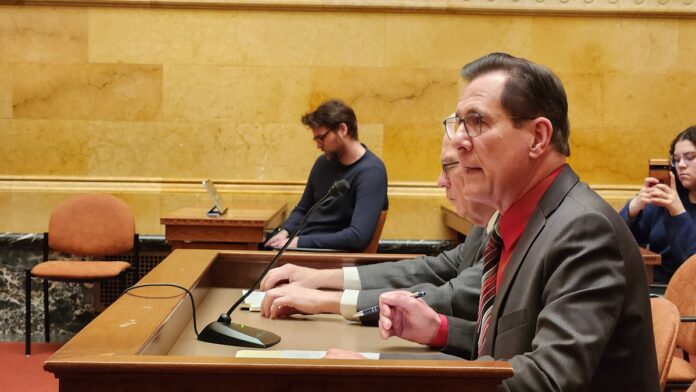 Wisconsin State Rep. Dave Murphy testified on Assembly Joint Resolution 109, a resolution that will ensure merit, fairness and equality will be used in hiring by all statewide governmental entities, including the UW-System.