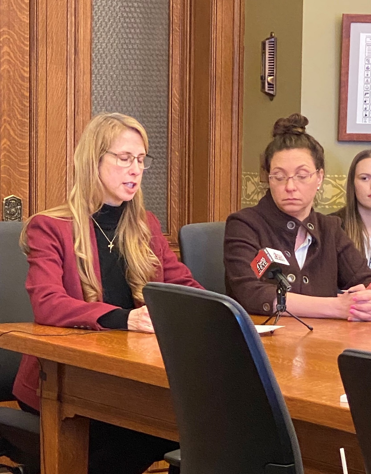 State Rep. Joy Goeben and Sen. Rachael Cabral-Guevara testify on AB 1035/SB 933 related to prohibiting discrimination in organ transplantation and donation on the basis of an individual's vaccination status.