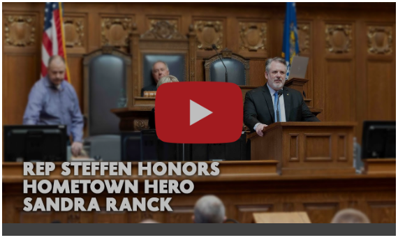 It was an honor to host our Hometown Hero Sandra Ranck and her family at the Capitol last week to be recognized before the Assembly.