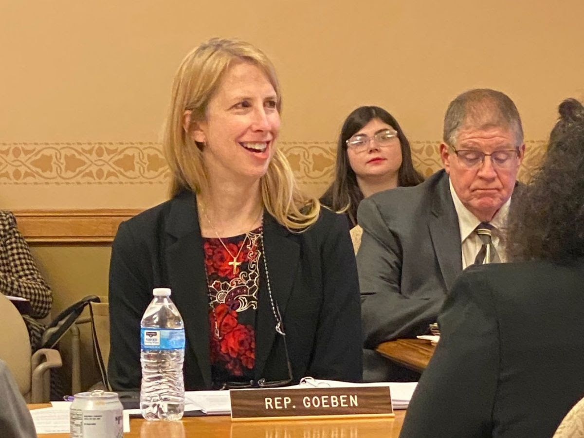 Wisconsin State Rep. Joy Goeben hears testimony in the Housing and Real Estate Committee