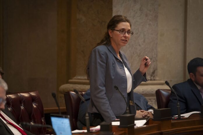 Wisconsin State Sen. Rachael Cabral-Guevara speaking about lowering the tax burden on our parents and grandparents.