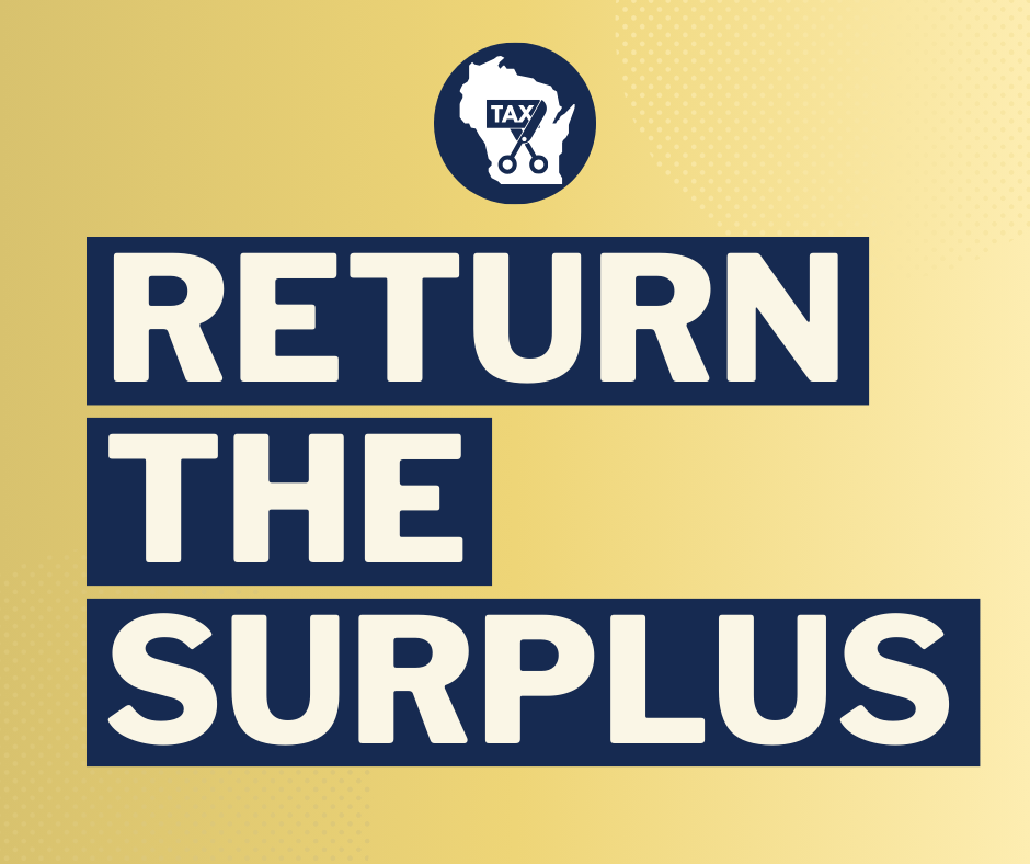 In January, my legislative colleagues and I introduced a plan to reduce your tax burden. I support the tax cut plan, which will get the money out of Madison before special interests can spend it on unneeded new government programs. The surplus is the taxpayers’ money and this plan returns over $2 billion back to your pockets. The Governor has twice vetoed income tax cuts sent to his desk this session. Let's hope the third time is a charm.