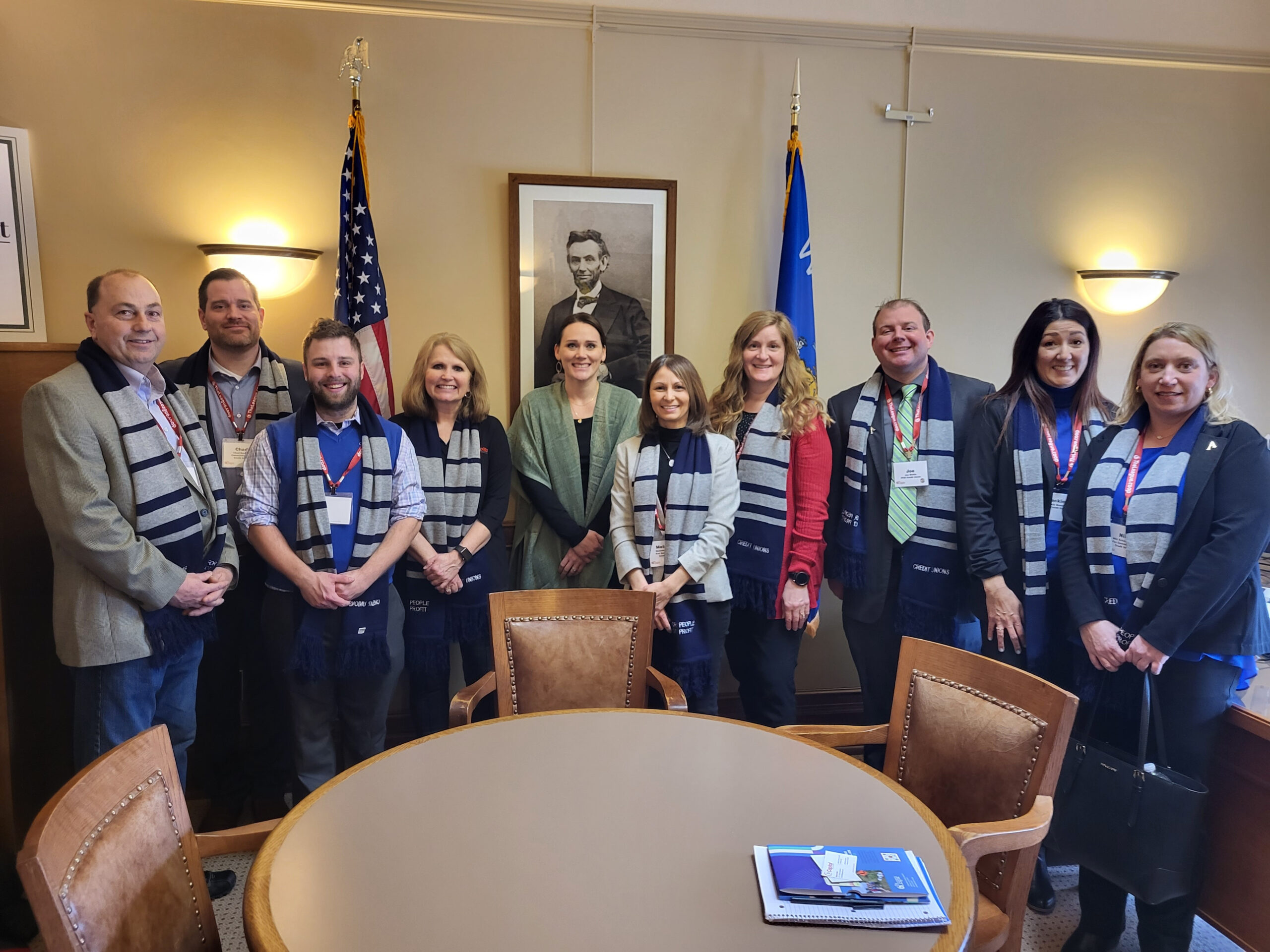 Folks from the Wisconsin Credit Union League visited my office this week to discuss the issues that are important to them.