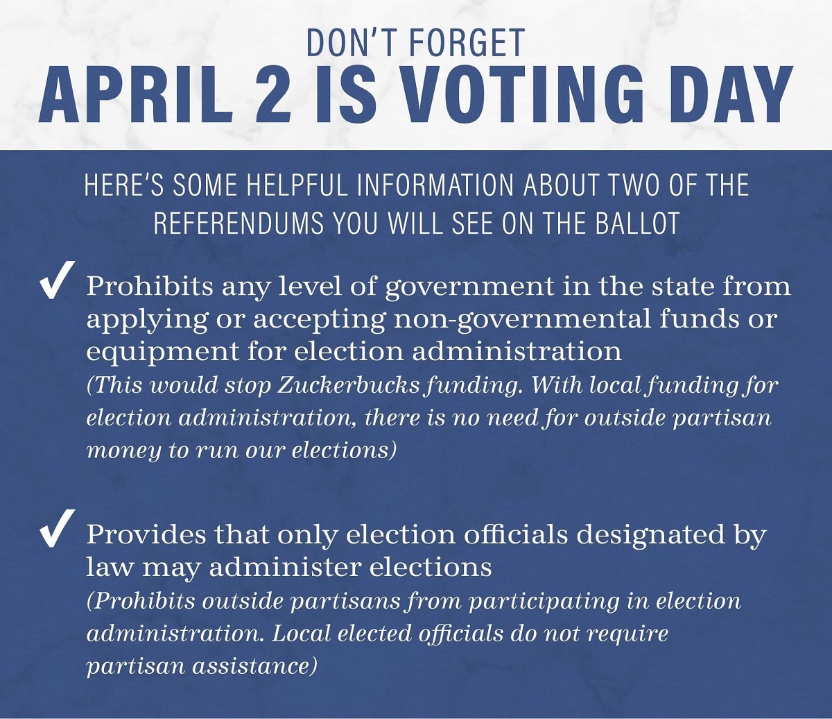 April 2 is voting day in Wisconsin.