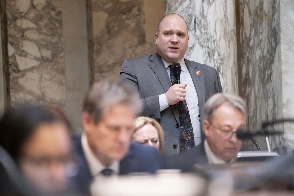 Wisconsin State Rep. Shae Sortwell in Session 2-15-24.