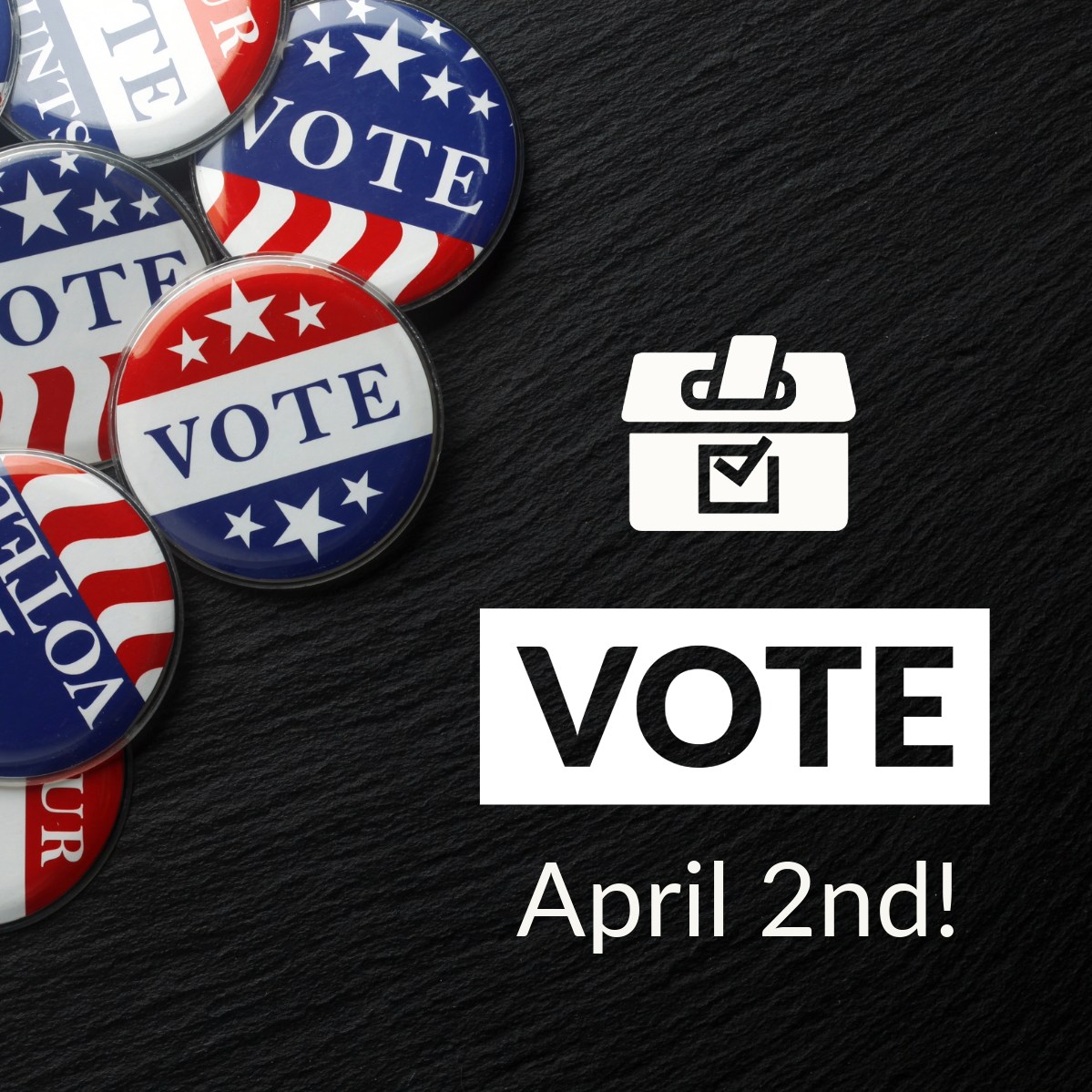 Find out what's on your ballot, where you can vote, and more at MyVote.wi.gov.