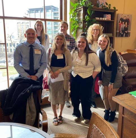 This week the Wisconsin Nurses Association held their annual day at the Capitol. Rep. Goeben's office was visited by nursing students and their instructor from UW Oshkosh.