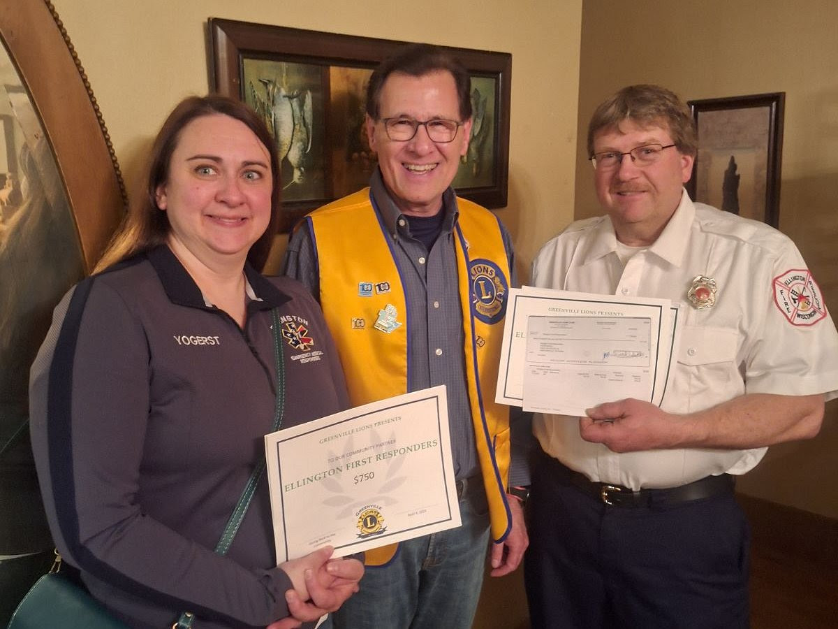 The Greenville, Wisconsin Lions Club recently held its Parade of Checks donated almost $15,000 to 20 different groups. 