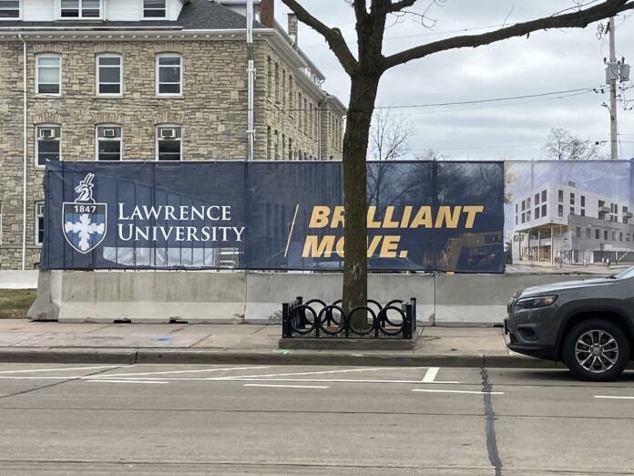 The Municipal Services Committee of the Appleton City Council will consider a long-term temporary permit for the closure/limiting of street parking and sidewalks in front of the upcoming Lawrence University/Trout Museum development on College Avenue between Drew and Durkee Streets.