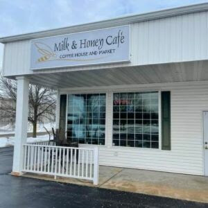 Wisconsin State Rep. David Steffen visited Milk & Honey Cafe in Oconto Falls.