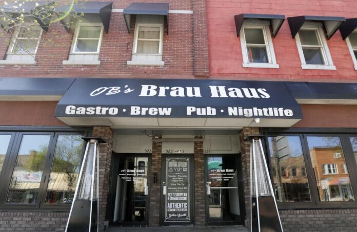 OB's Brau Haus, which has had many issues with crime and liquor license violations, is seeking an expansion of liquor service territory to include a front amenity strip area on College Avenue.