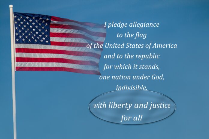 Last council year, it was decided that the Pledge of Allegiance should be recited by all present at each Appleton, Wisconsin city government meeting (including committee and board/commission meetings) right after each meeting is called to order. Alderman Denise Fenton (District 6) is requesting that this rule be removed and that no Pledge be recited at these meetings.